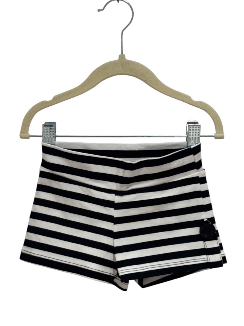 FLOWERS BY ZOE black & white striped shorts - size 5